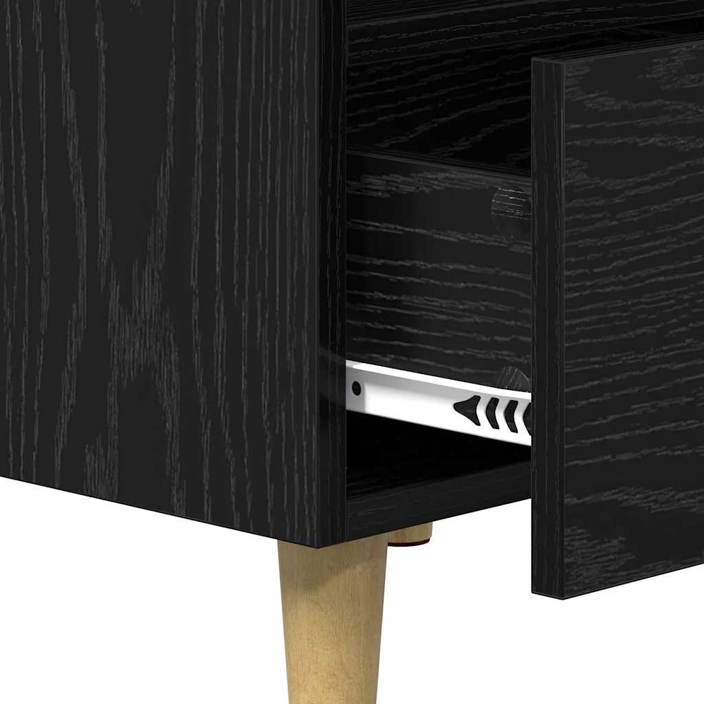 Noćni ormar 2 pcs Crni hrast 40 x 35 x 47 cm Konstruirano drvo