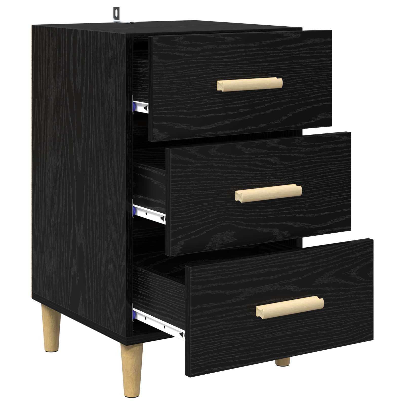 Noćni ormar Crni hrast 40 x 40 x 66 cm Konstruirano drvo