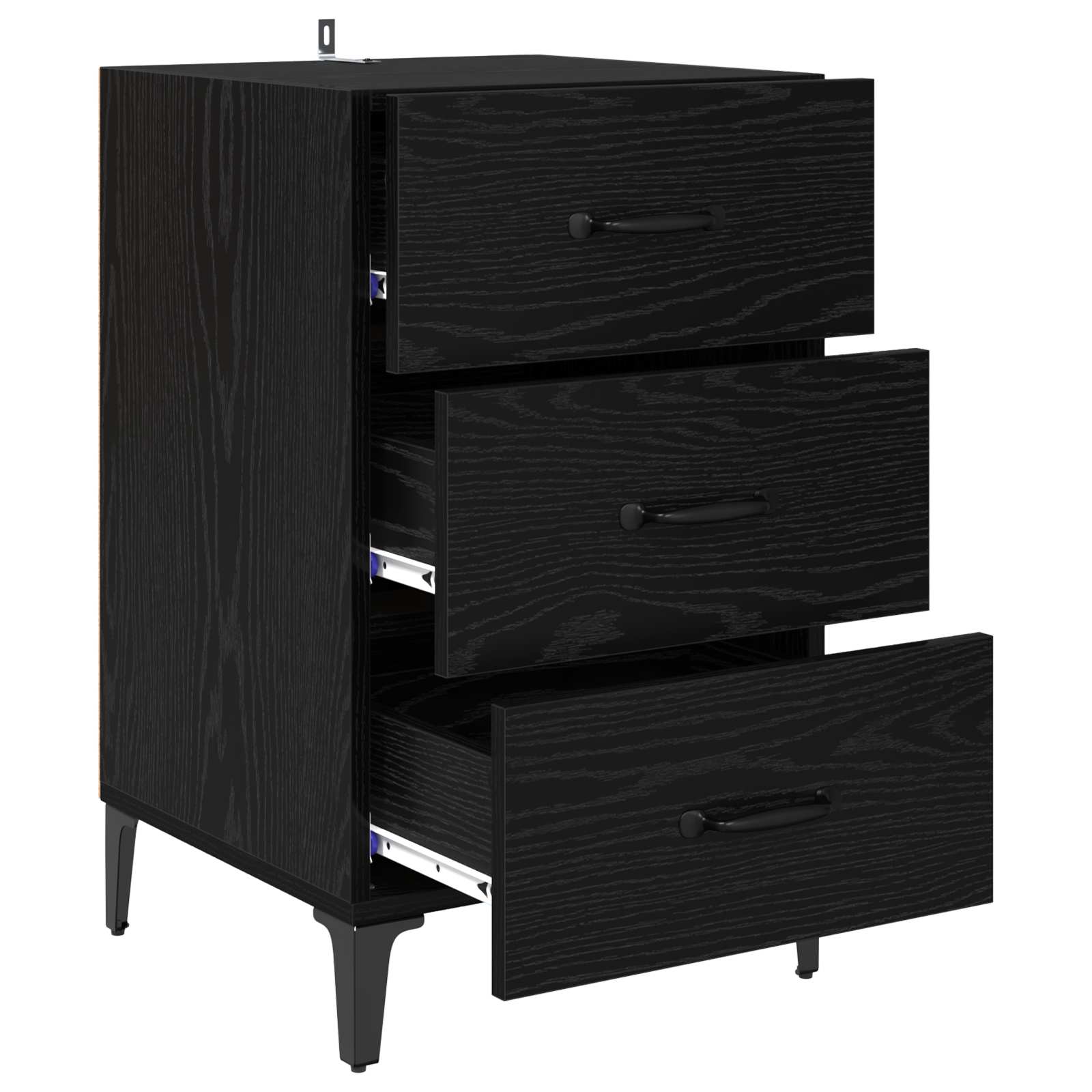 Noćni ormar Crni hrast 40 x 40.5 x 66 cm Konstruirano drvo