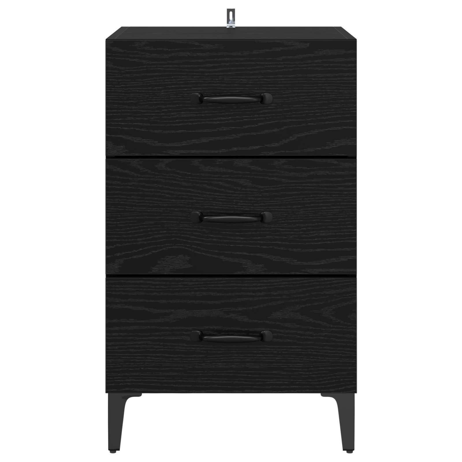 Noćni ormar Crni hrast 40 x 40.5 x 66 cm Konstruirano drvo