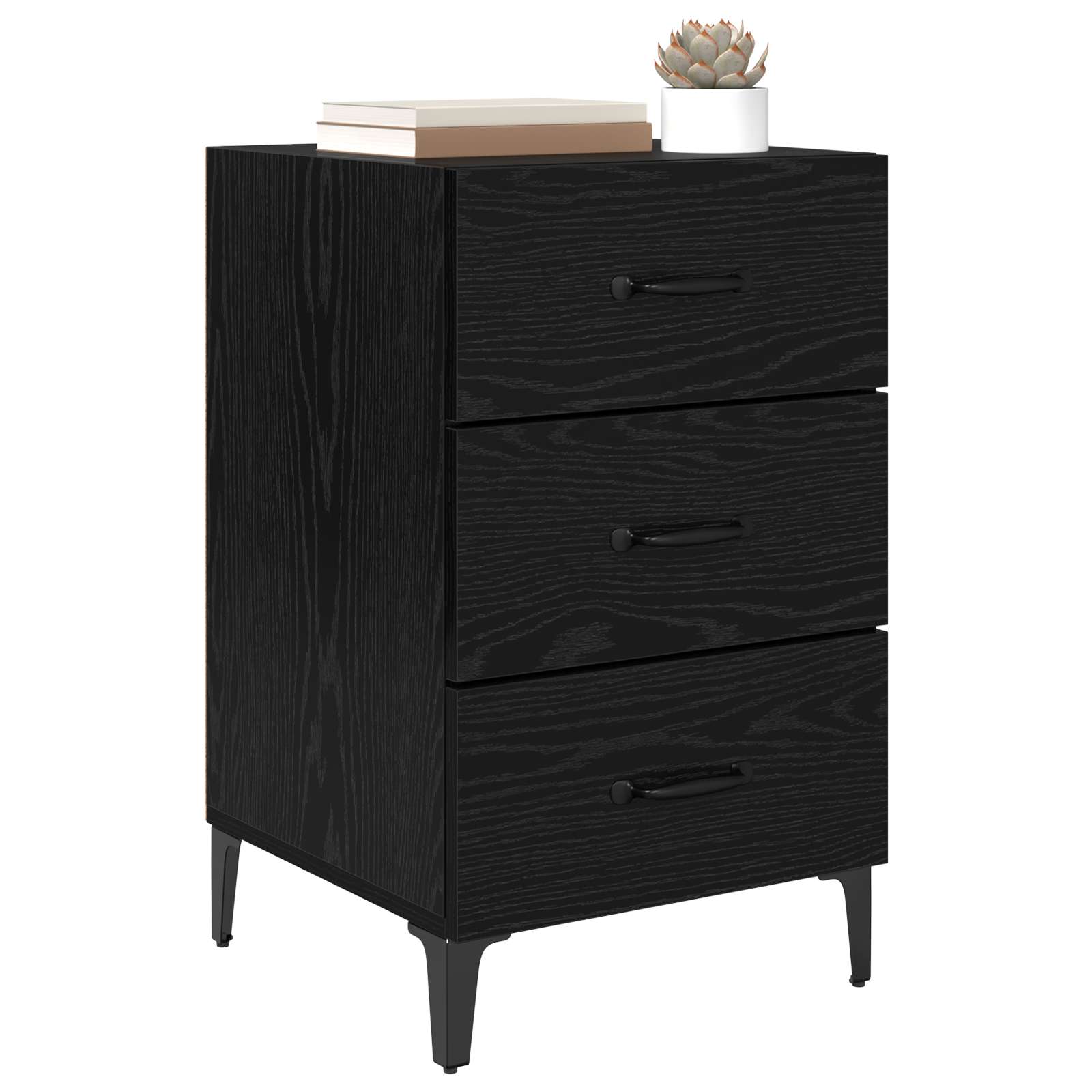 Noćni ormar Crni hrast 40 x 40.5 x 66 cm Konstruirano drvo