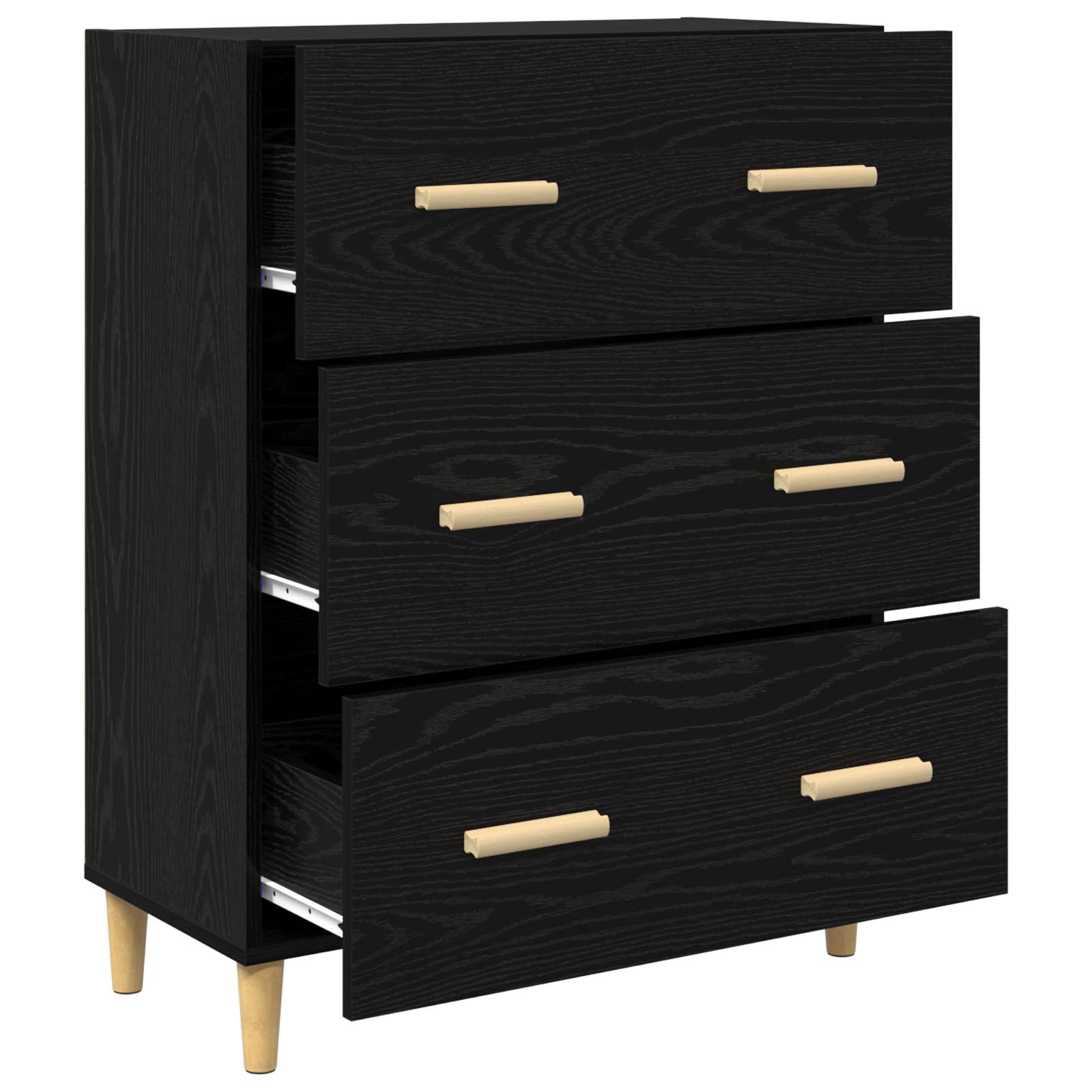 Kreveta Crni hrast 69,5 x 34 x 90 cm Konstruirano drvo
