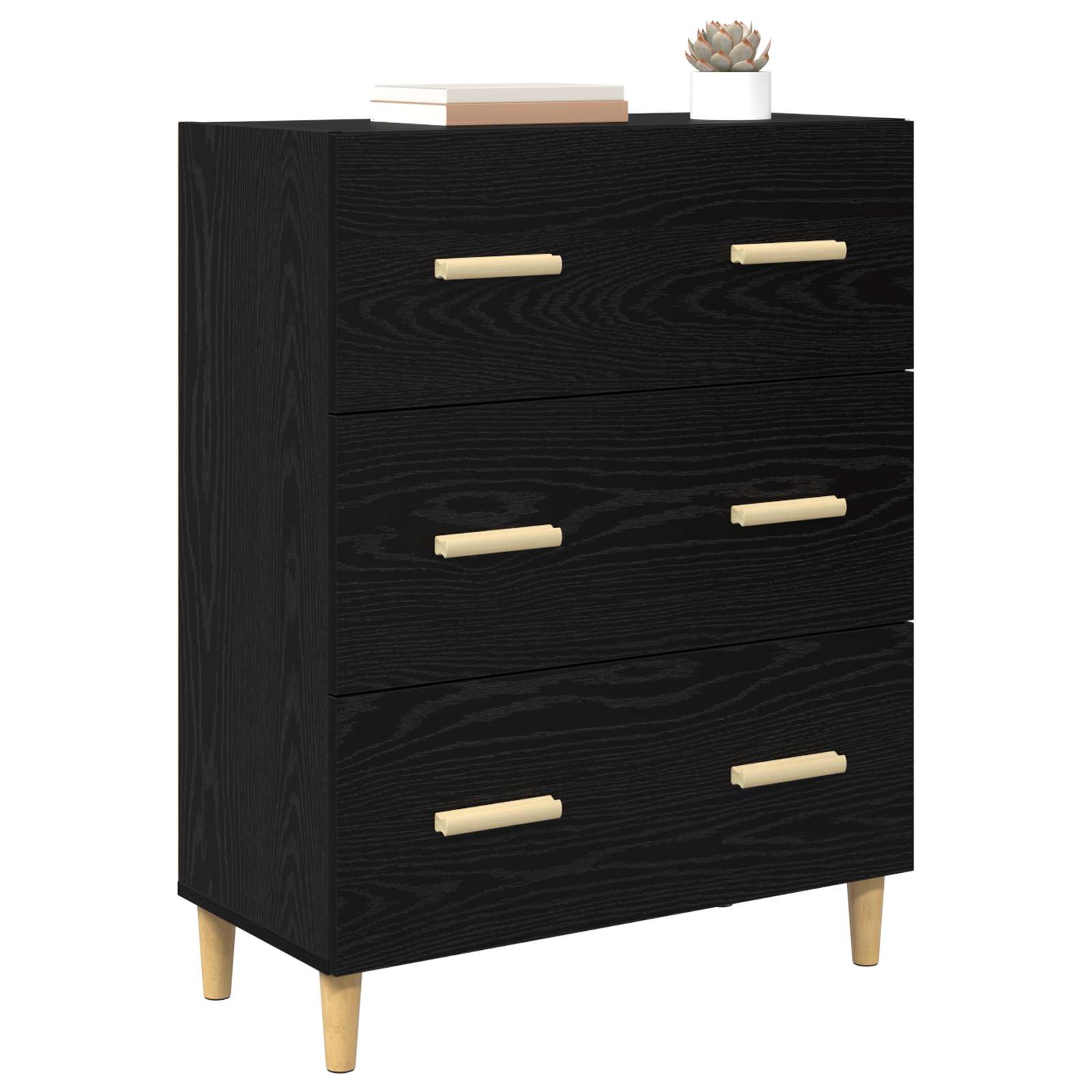 Kreveta Crni hrast 69,5 x 34 x 90 cm Konstruirano drvo