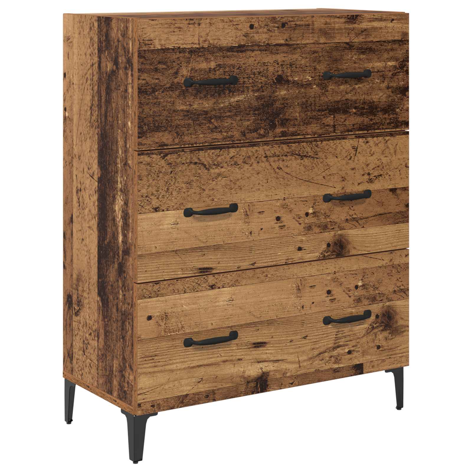 Kreveta Staro drvo 69,5 x 34 x 90 cm Obrađeno drvo i čelik