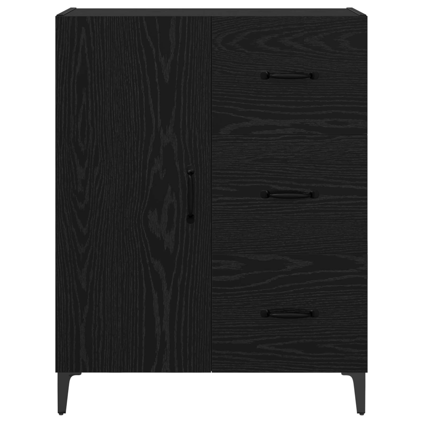 Kreveta Crni hrast 69,5 x 34 x 90 cm Konstruirano drvo