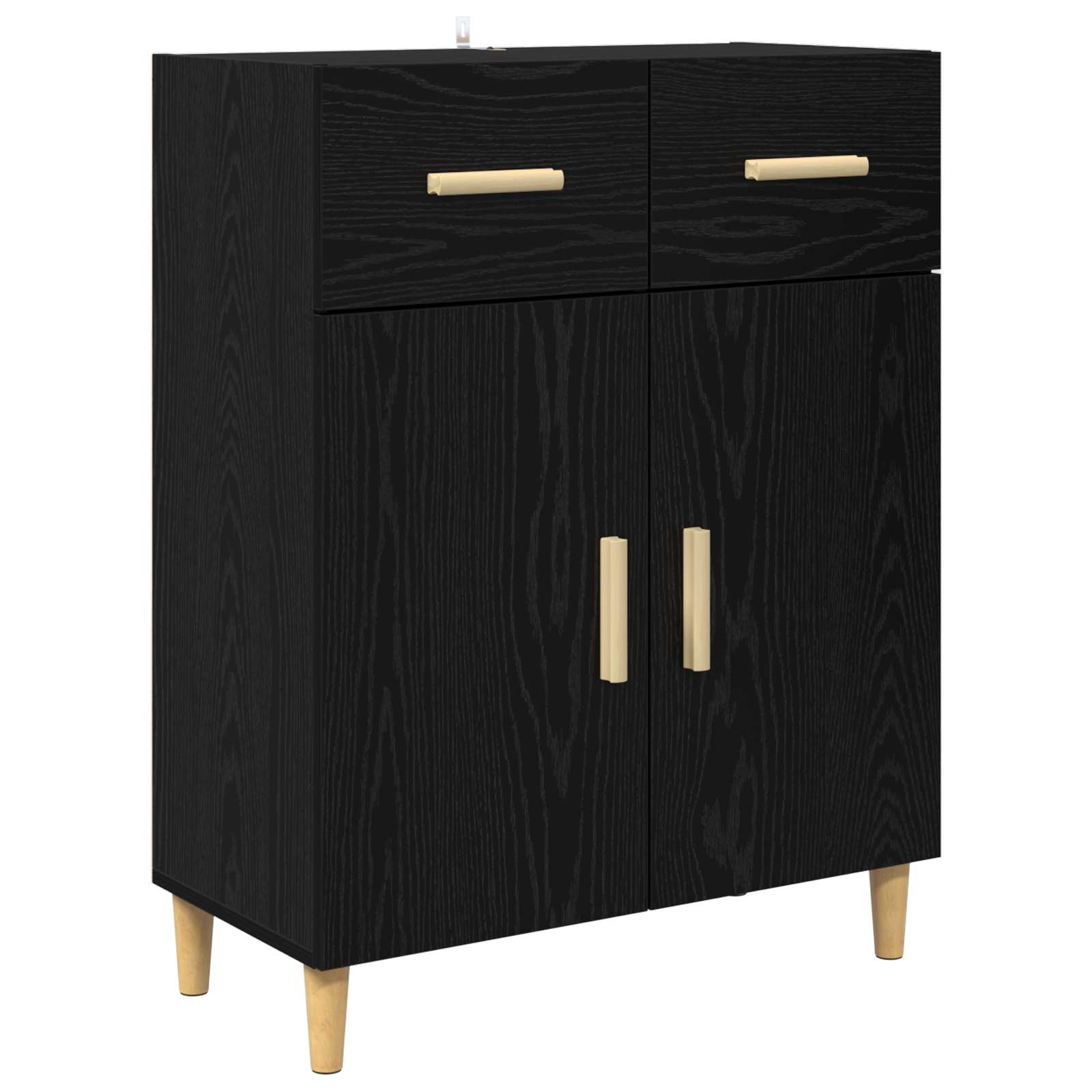 Kreveta Crni hrast 34 x 69.5 x 89 cm Konstruirano drvo