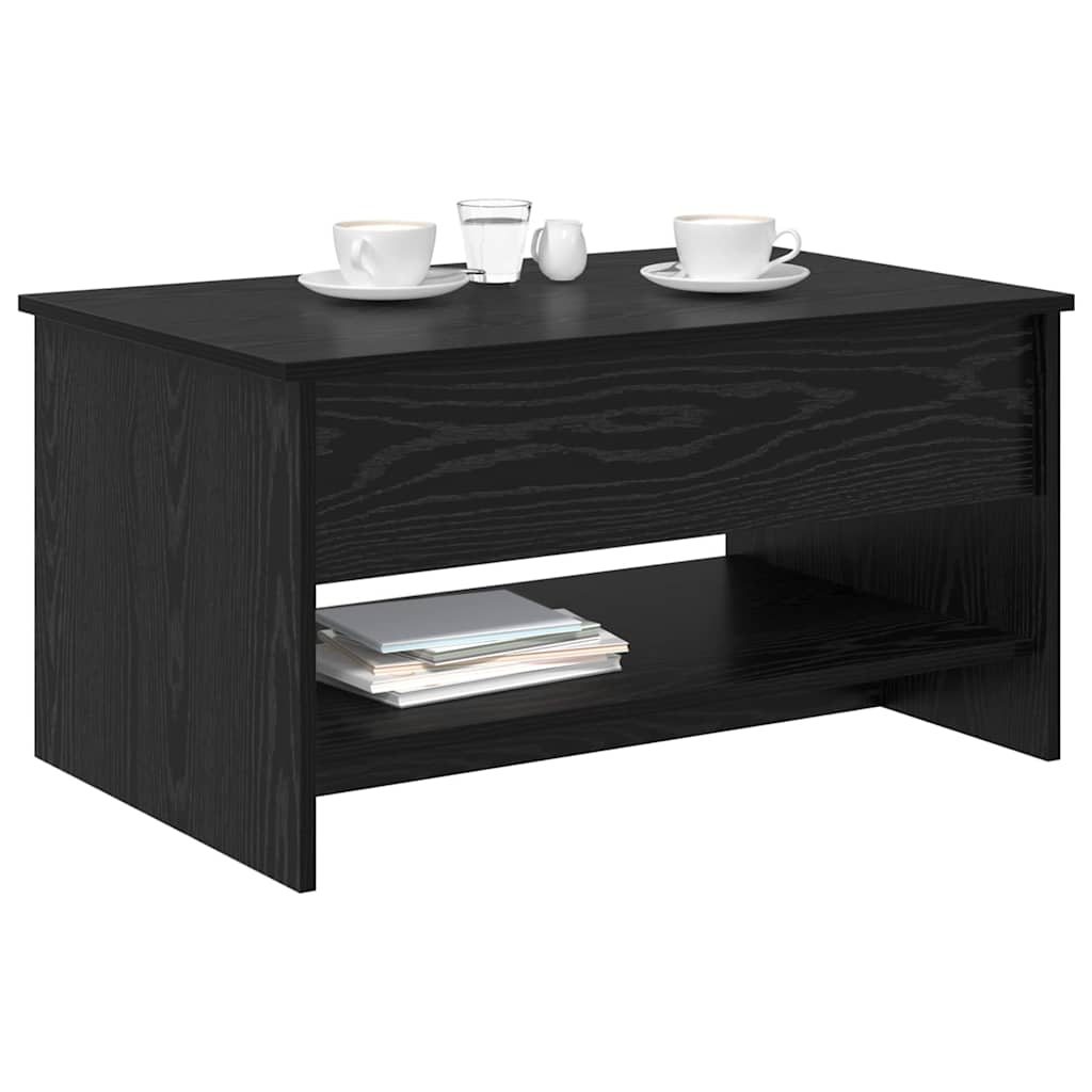 Kava Stol Crni hrast 80 x 50,5 x 41,5 cm Konstruirano drvo
