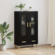 Highboard Crni hrast 70 x 31 x 115 cm Konstruirano drvo