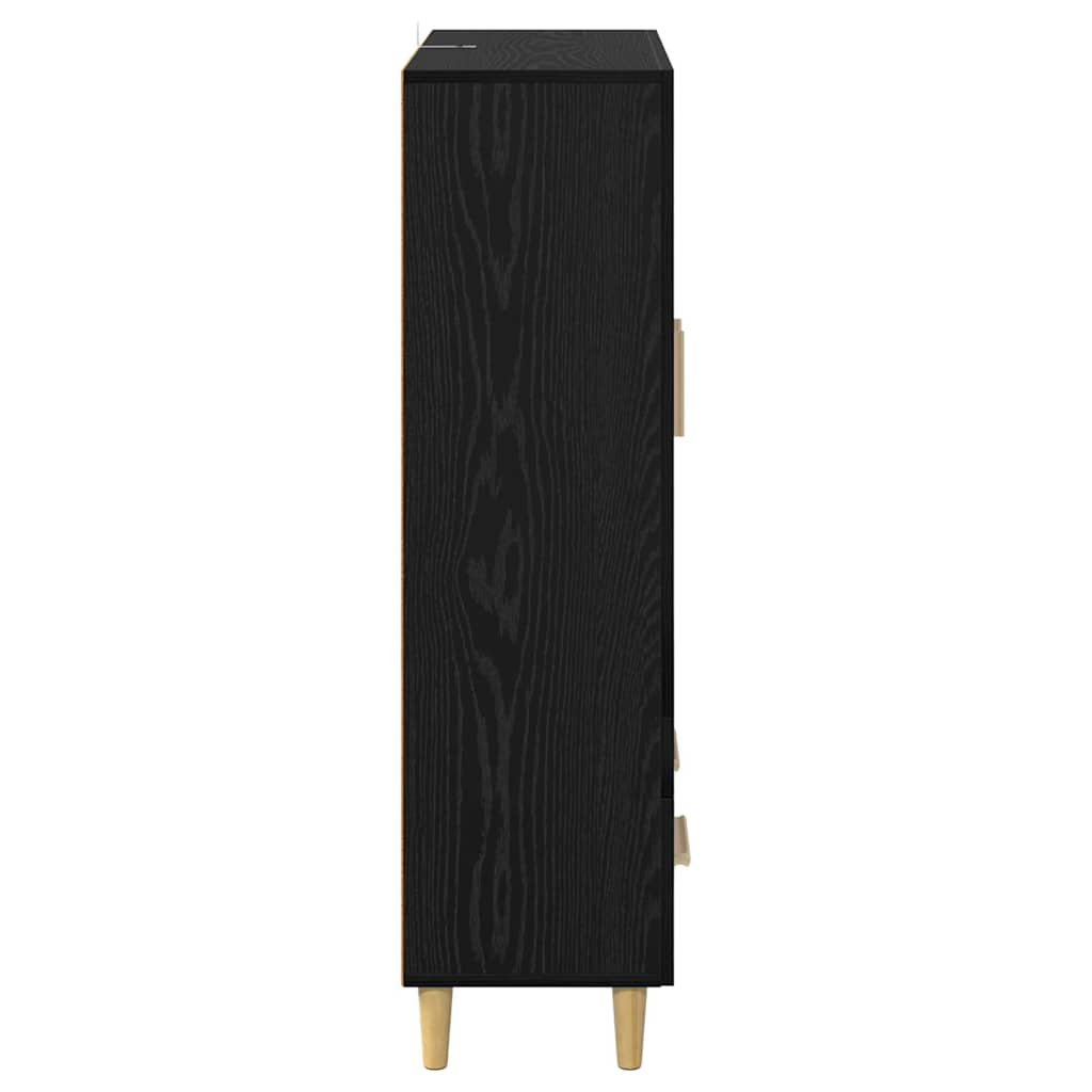 Highboard Crni hrast 70 x 31 x 115 cm Konstruirano drvo