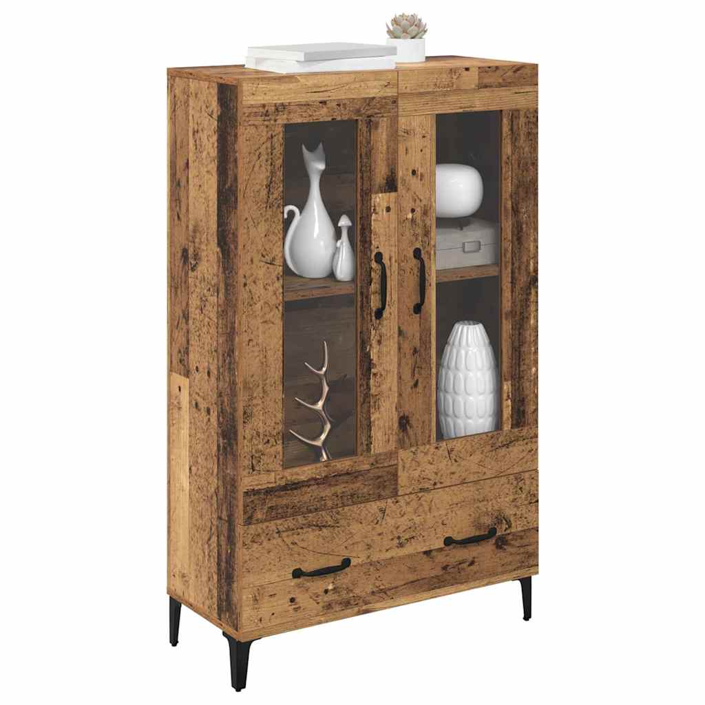 Highboard Staro drvo 70 x 31 x 115 cm Obrađeno drvo i čelik