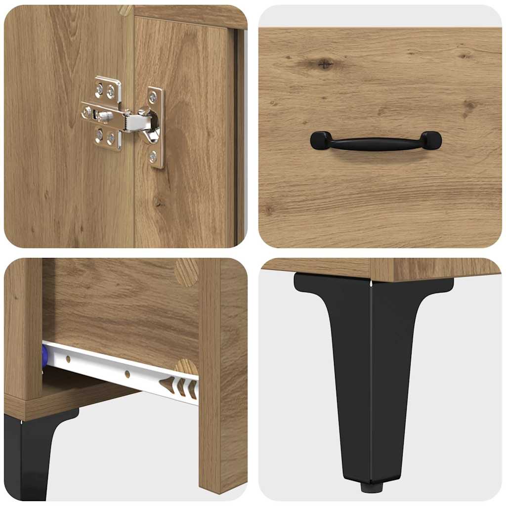 Highboard s ladicama Umjetnički hrast 70 x 31 x 115 cm
