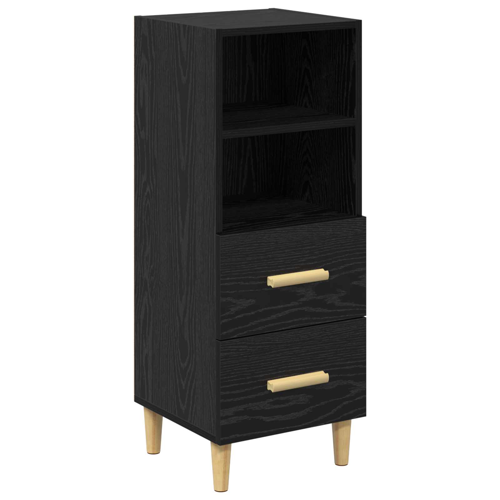 Kreveta Crni hrast 34 x 34.5 x 90 cm Konstruirano drvo
