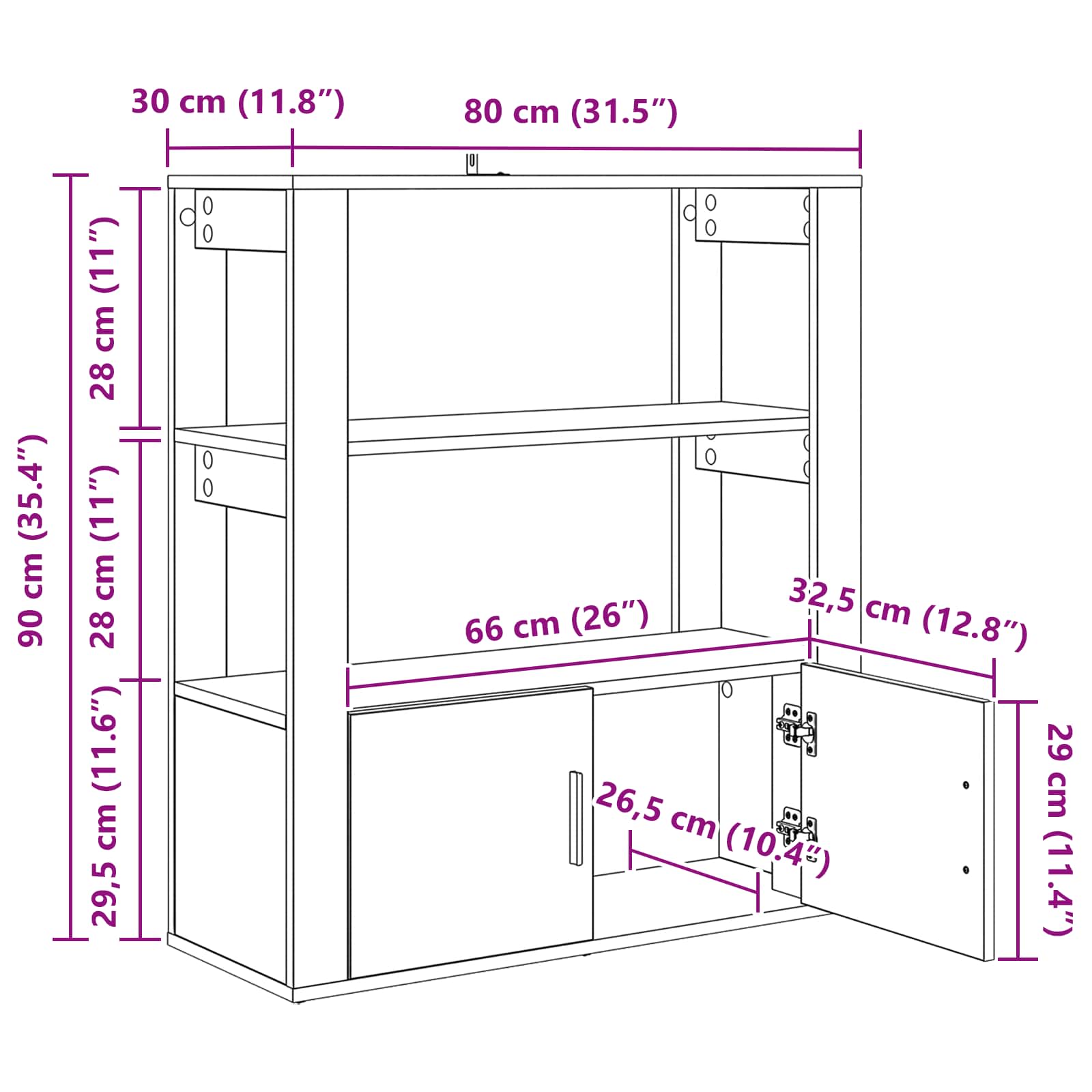 Kreveta Staro drvo 30 x 80 x 90 cm Konstruirano drvo