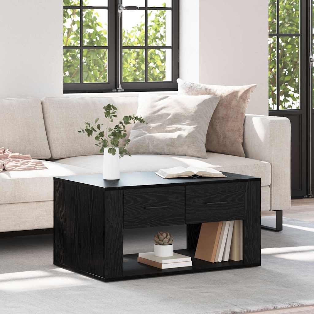 Kava Stol Crni hrast 80 x 50 x 40 cm Konstruirano drvo