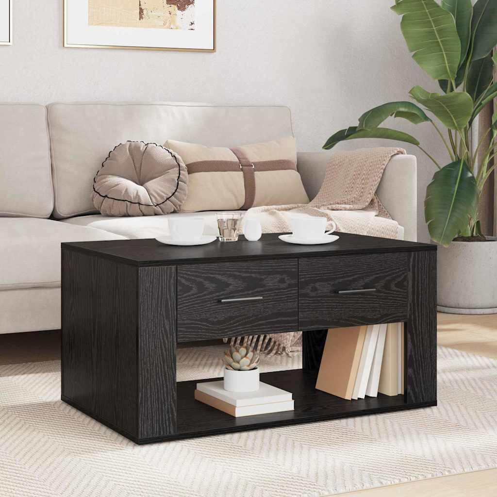 Kava Stol Crni hrast 80 x 50 x 40 cm Konstruirano drvo