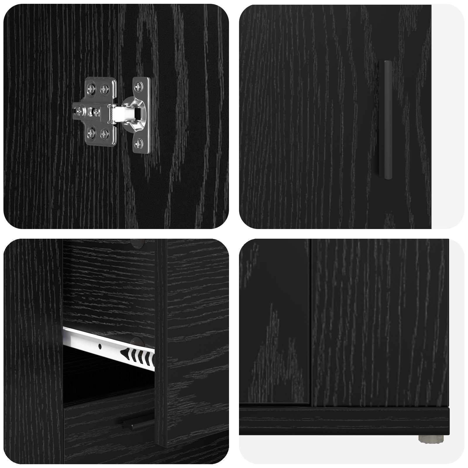 Kreveta Crni hrast 100 x 33 x 59.5 cm Konstruirano drvo
