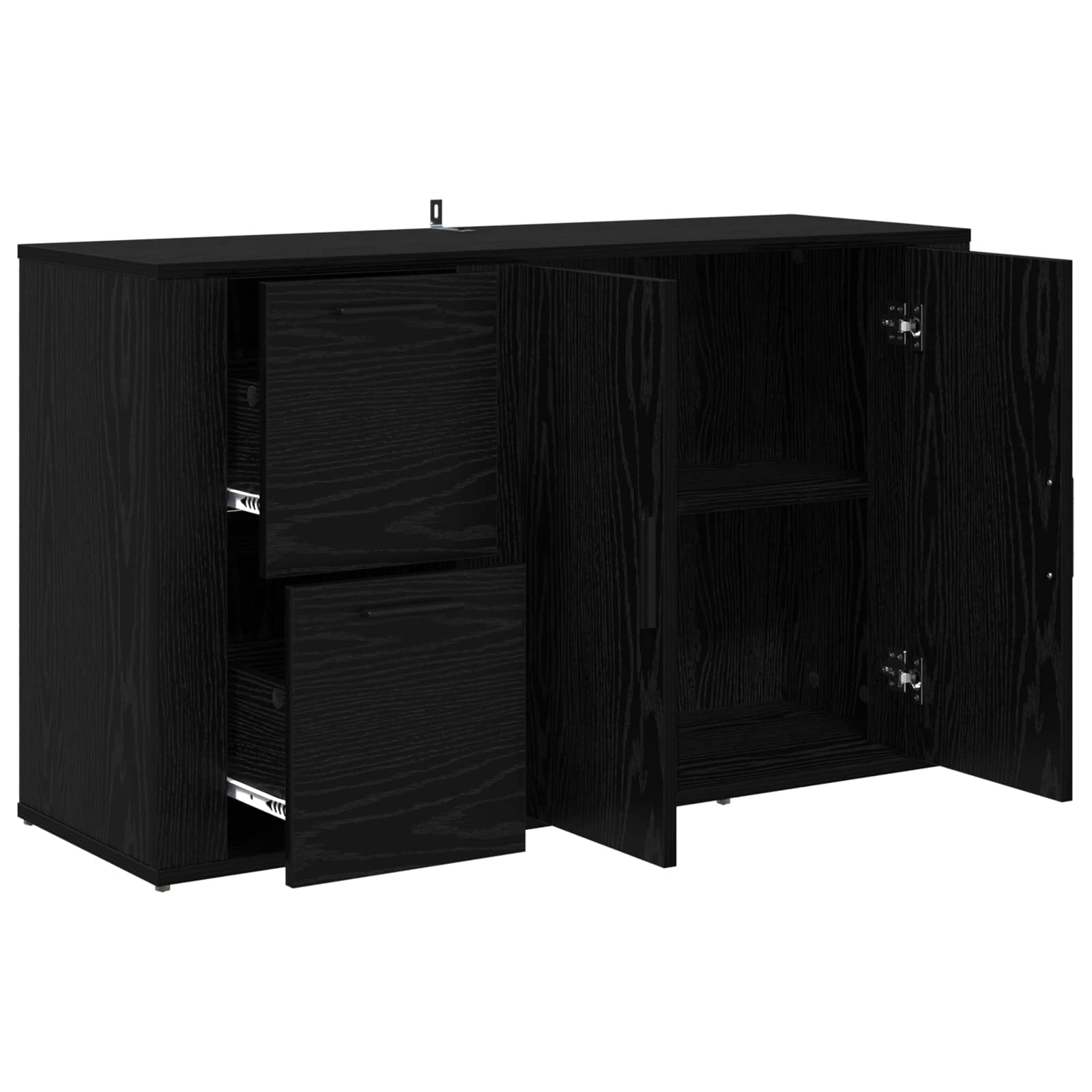 Kreveta Crni hrast 100 x 33 x 59.5 cm Konstruirano drvo