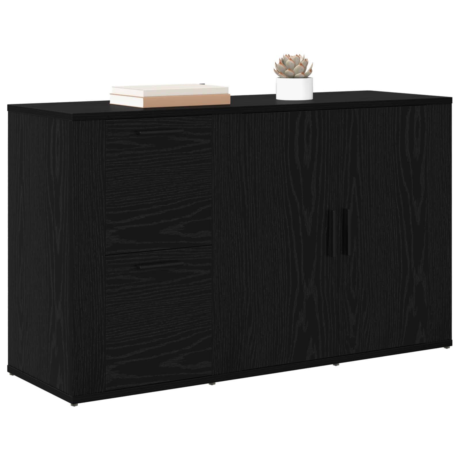 Kreveta Crni hrast 100 x 33 x 59.5 cm Konstruirano drvo