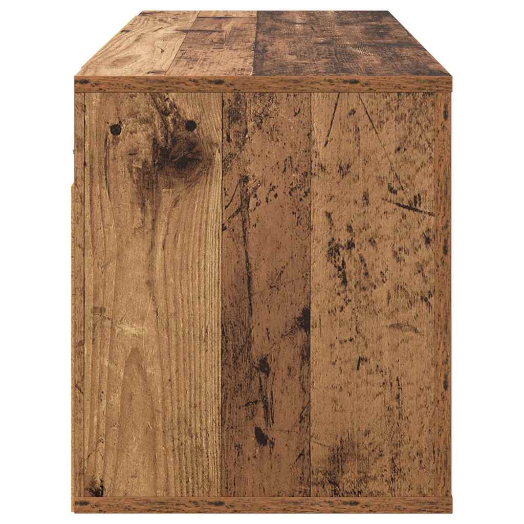 Ormar za TV montiran na zid Zidne Staro drvo 100 x 34,5 x 40 cm