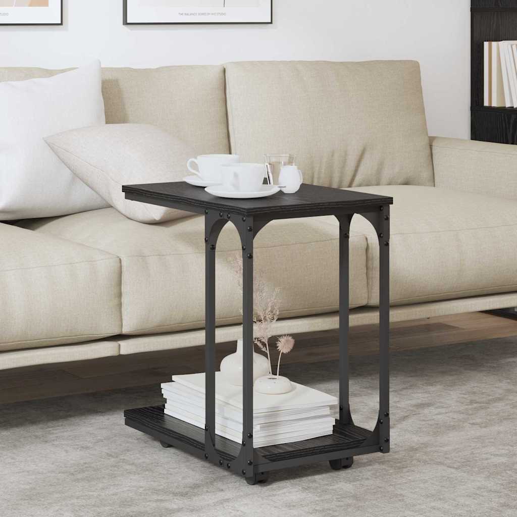 Bocni stol Crni hrast 50 x 35 x 55.5 cm Konstruirano drvo