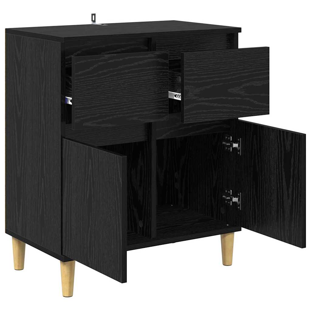 Kreveta s ladicama Crni hrast 60 x 35 x 70 cm Konstruirano drvo