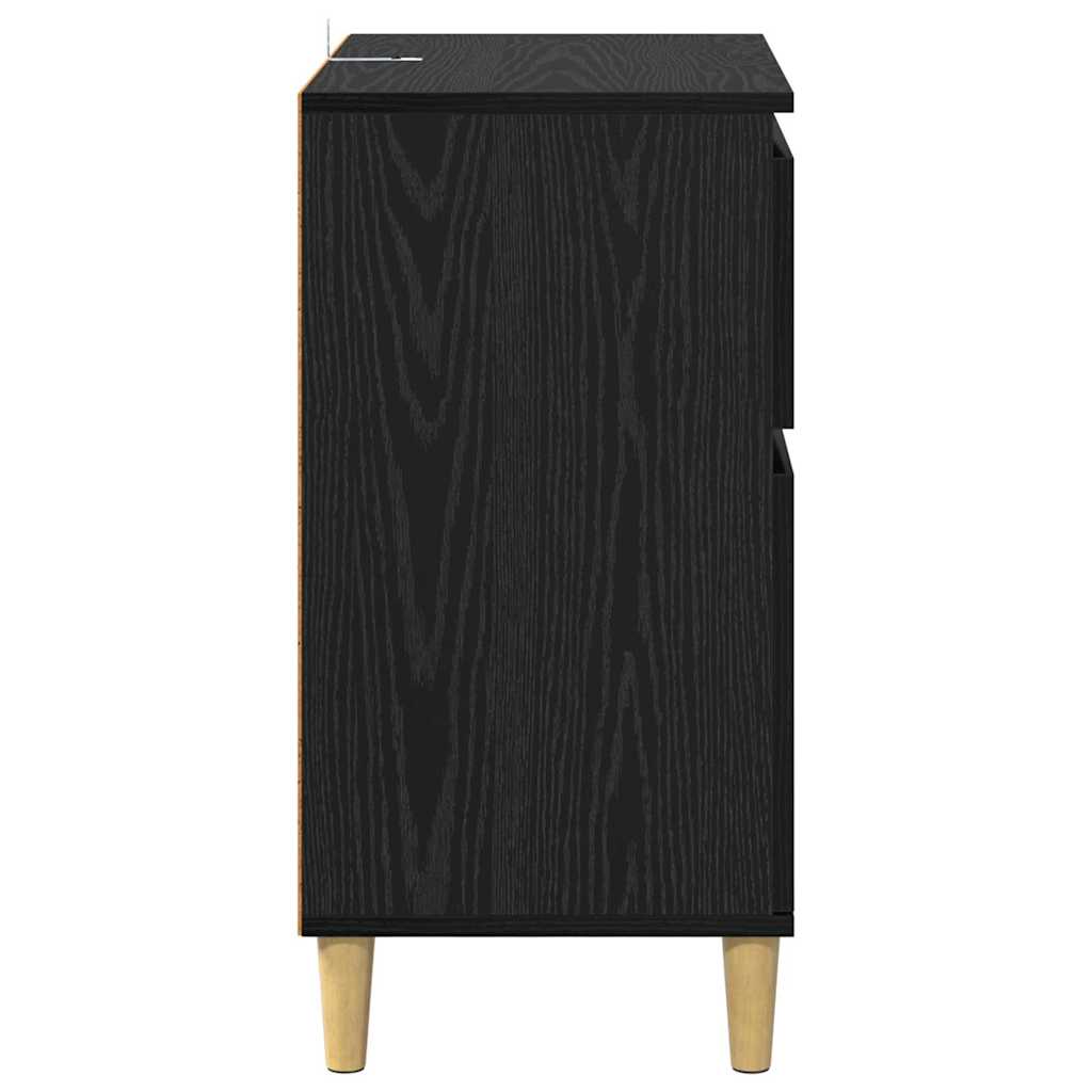 Kreveta s ladicama Crni hrast 60 x 35 x 70 cm Konstruirano drvo