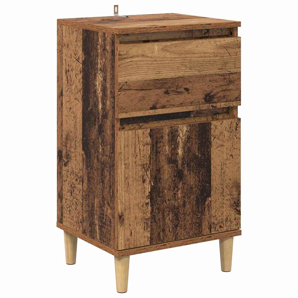 Noćni ormar 2 pcs Staro drvo 40 x 35 x 70 cm Konstruirano drvo