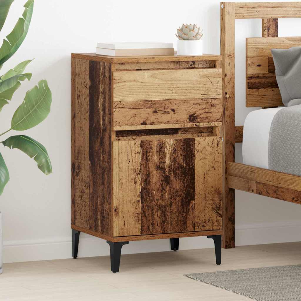 Noćni ormar 2 pcs Staro drvo 40 x 35 x 70 cm Konstruirano drvo