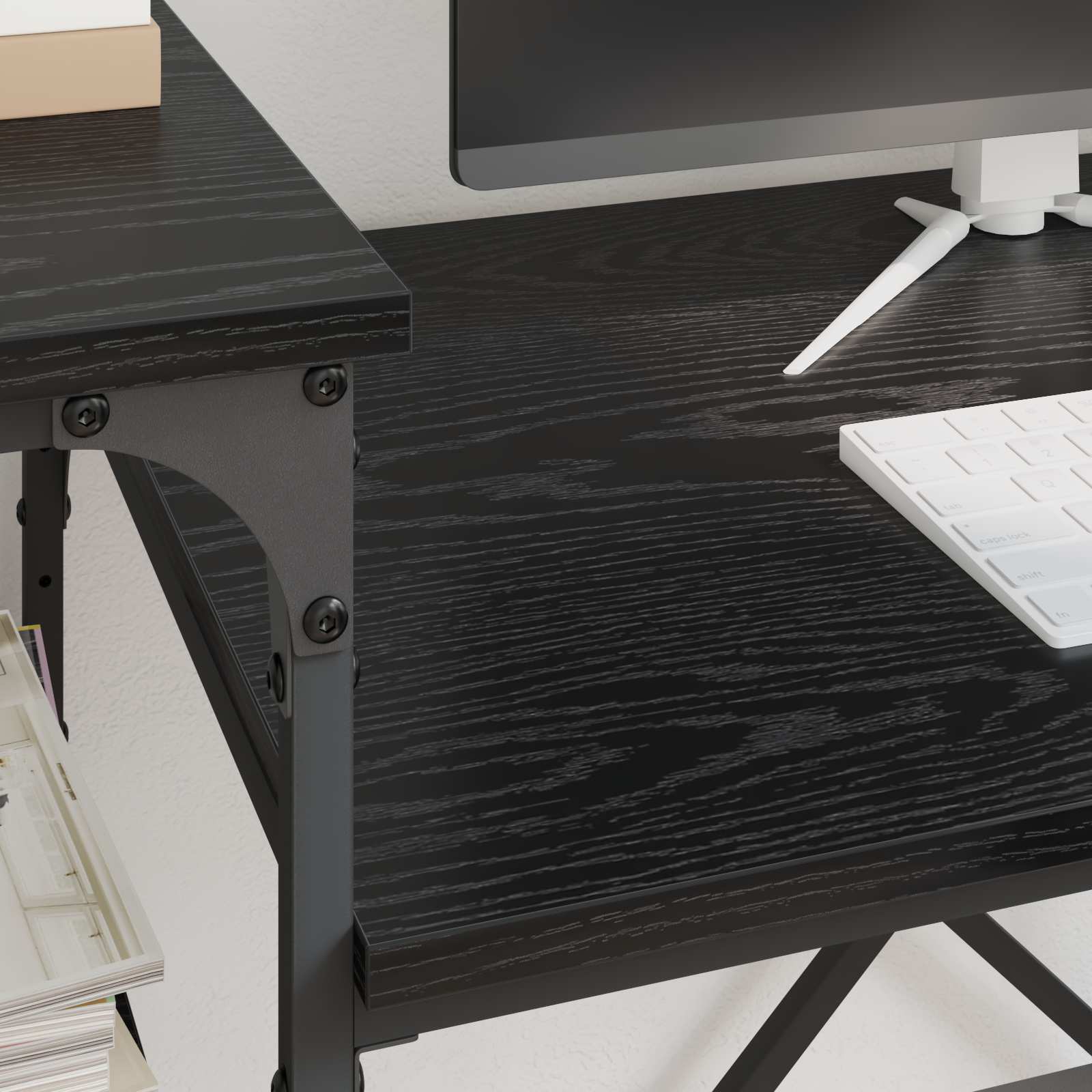 Stol Crni hrast 105 x 50 x 90 cm Konstruirano drvo