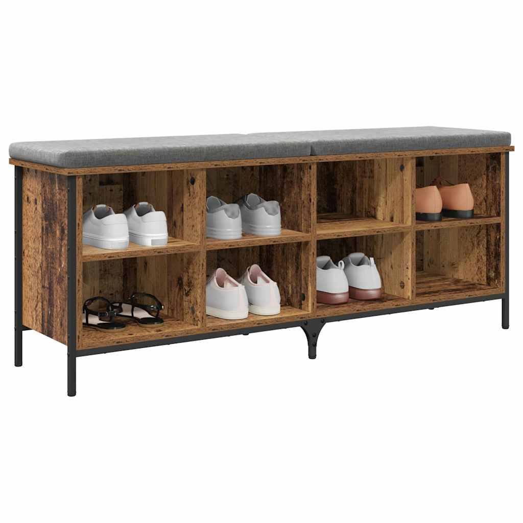 Ormar za cipele s policom Staro drvo 131 x 35 x 50 cm