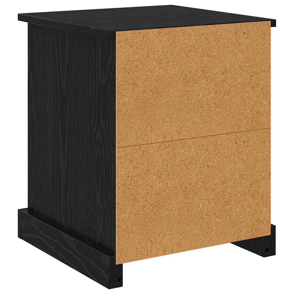 Noćni ormar Crni hrast 39 x 39 x 47.5 cm Konstruirano drvo