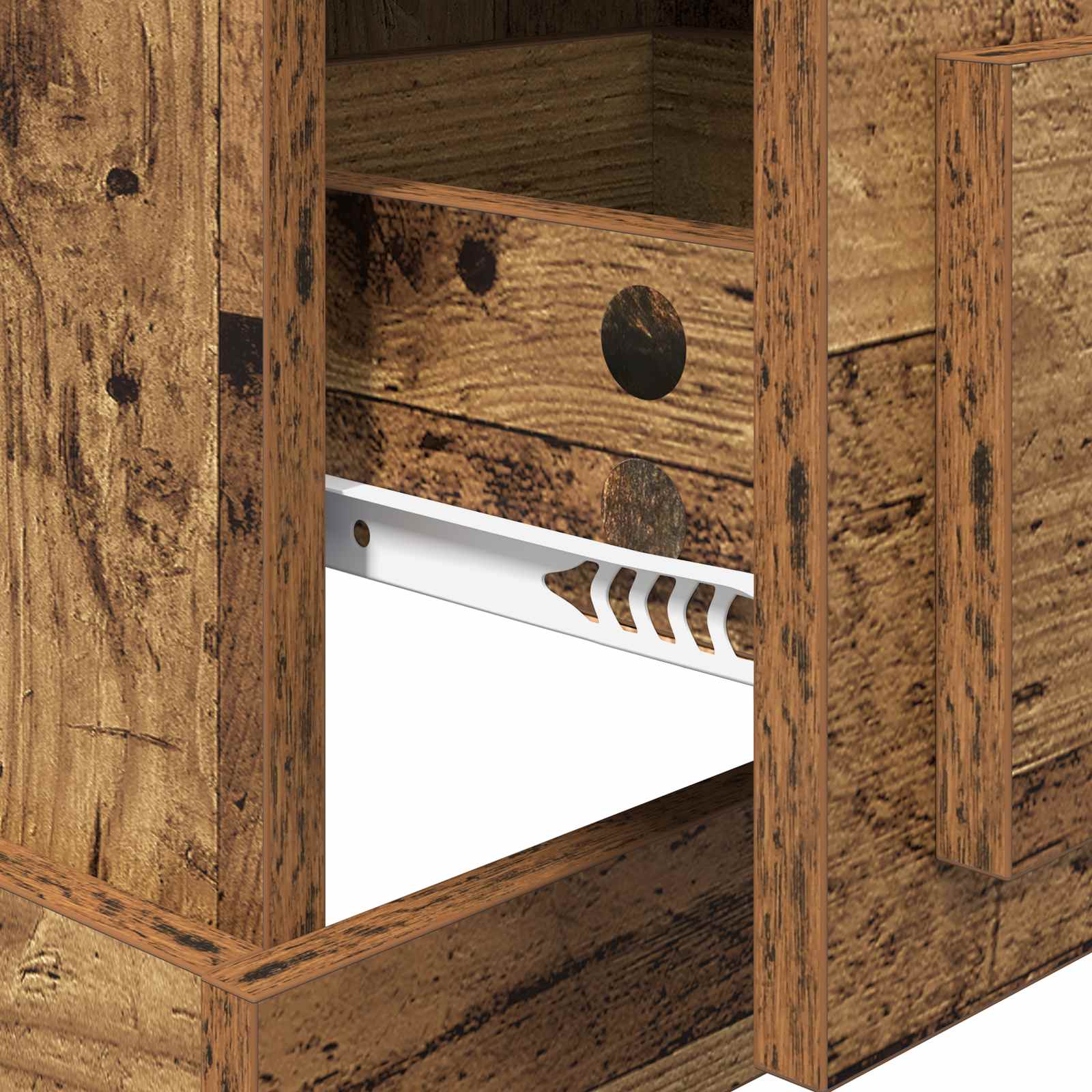 Noćni ormar Staro drvo 39 x 39 x 67,5 cm Konstruirano drvo