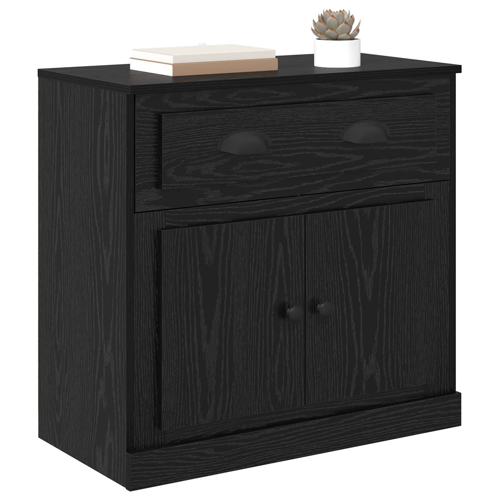 Highboard Crni hrast 70 x 35,5 x 67,5 cm Konstruirano drvo