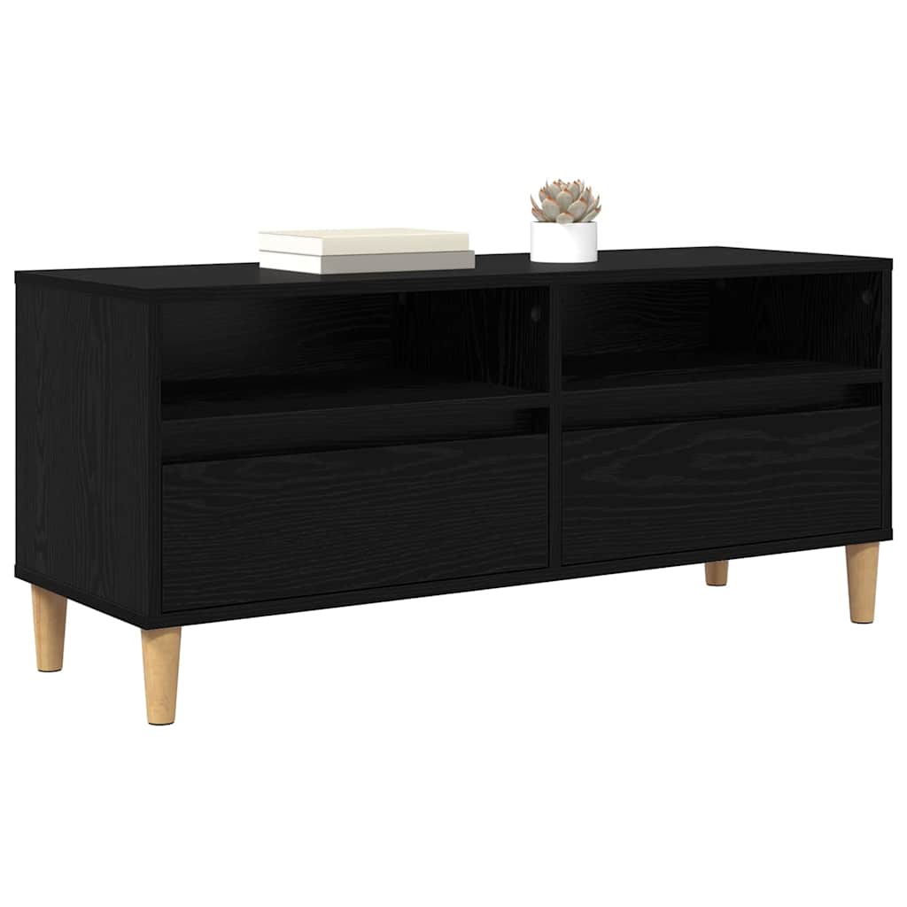 TV ormar Crni hrast 100 x 34,5 x 44,5 cm Konstruirano drvo