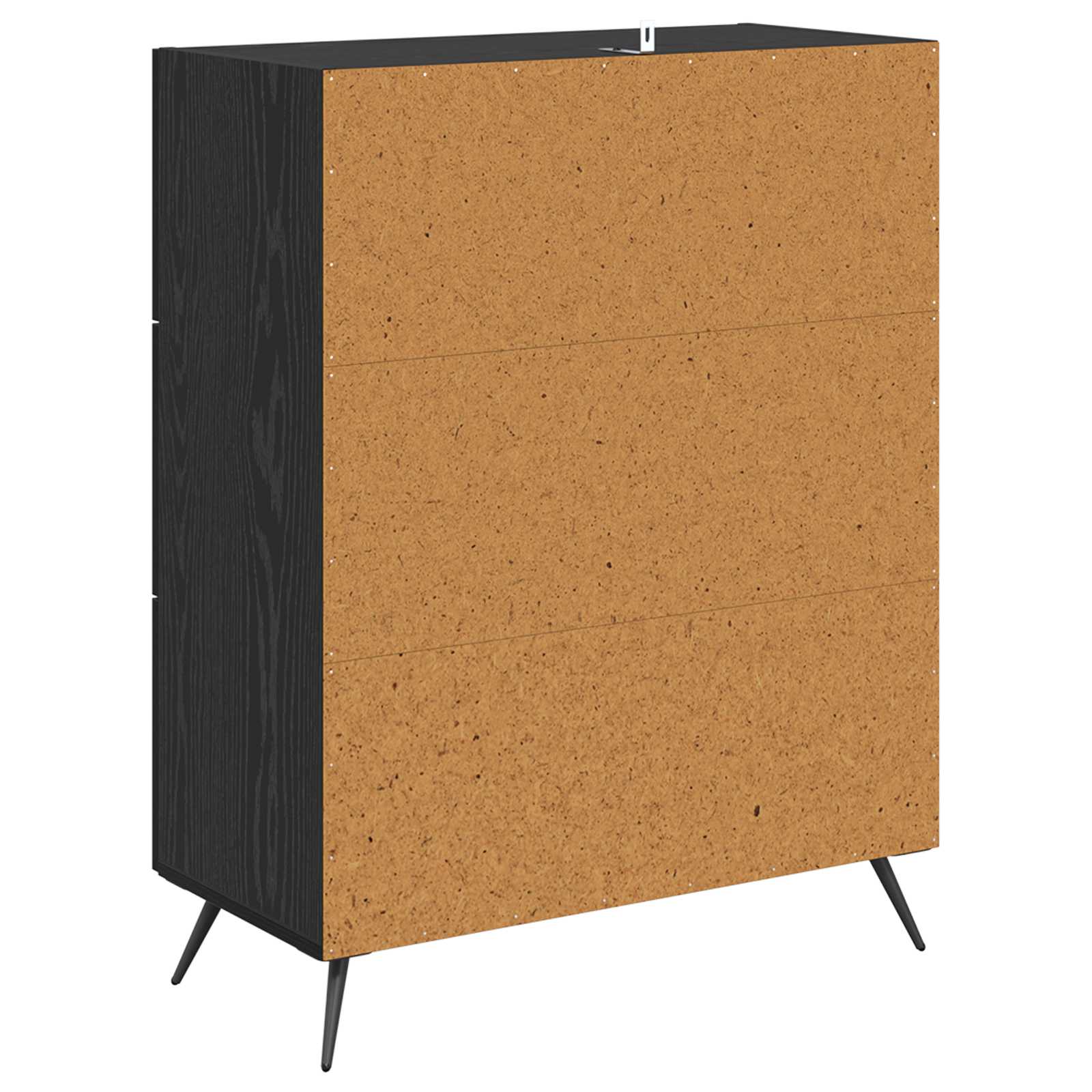 Komoda Crni Hrast 69,5 x 34 x 90 cm Konstrukcijsko drvo