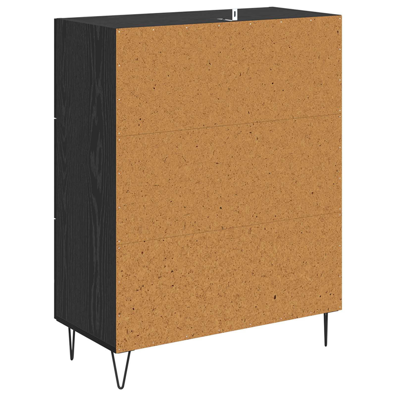 Kreveta Crni hrast 69,5 x 34 x 90 cm Obrađeno drvo i čelik