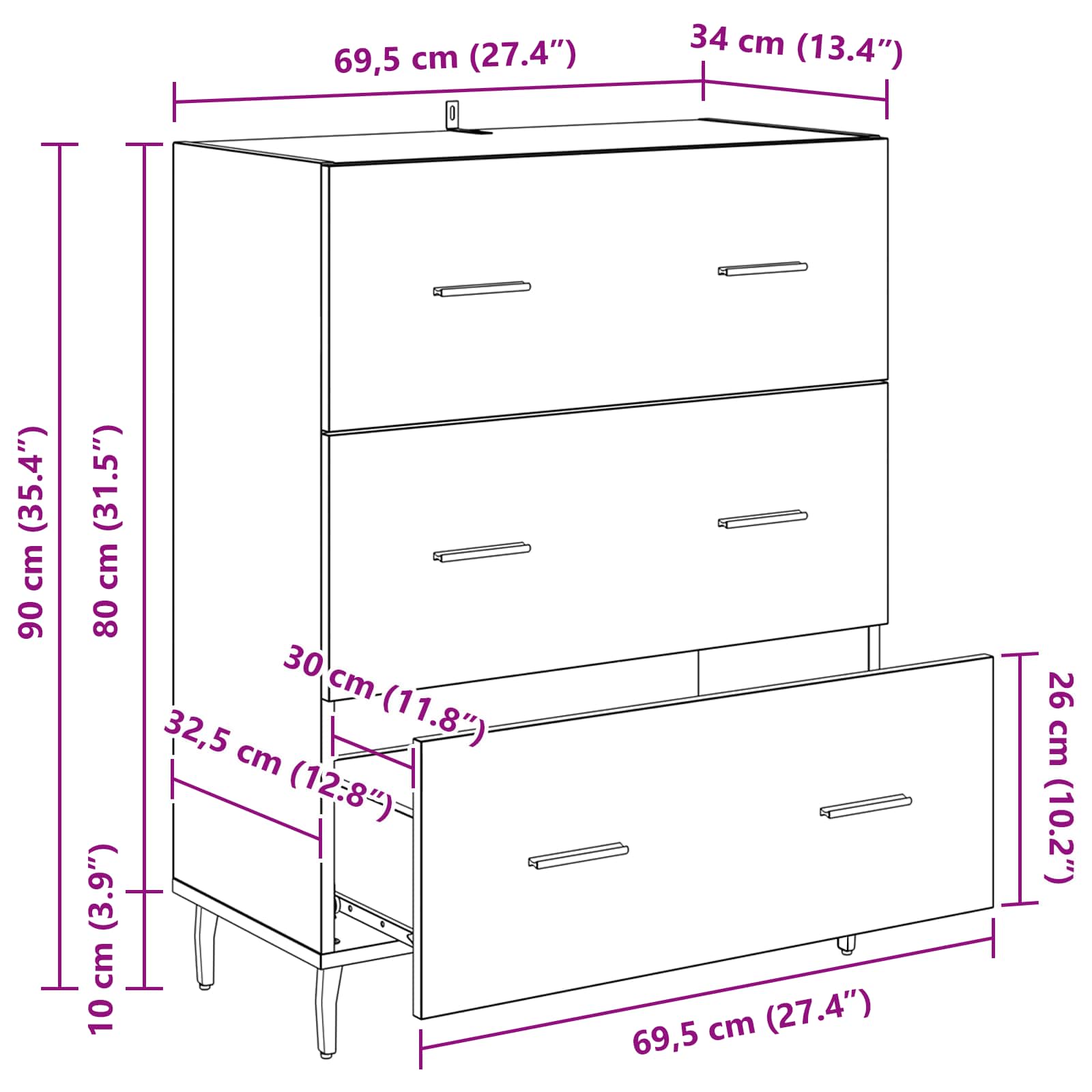 Kreveta Staro drvo 69,5 x 34 x 90 cm Obrađeno drvo i čelik