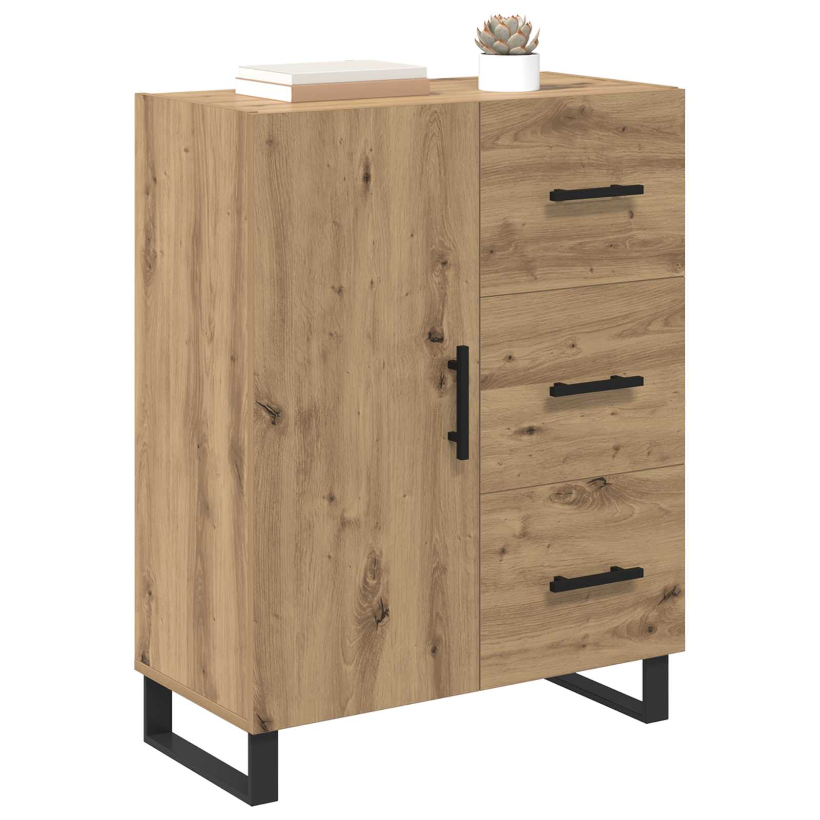 Kreveta s ladicama Umjetnički hrast 69,5 x 34 x 90 cm