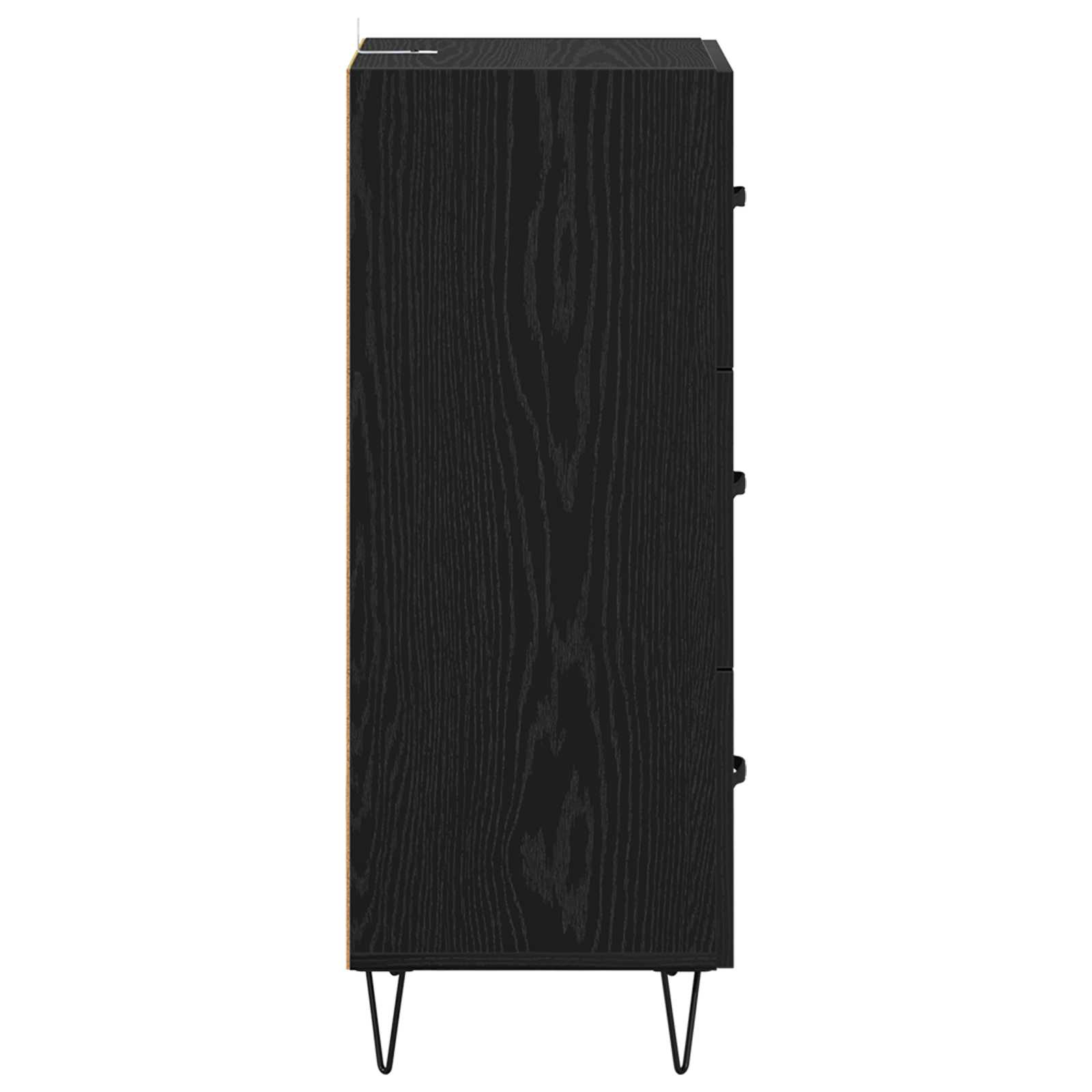 Kreveta Crni hrast 34 x 34.5 x 90 cm Konstruirano drvo