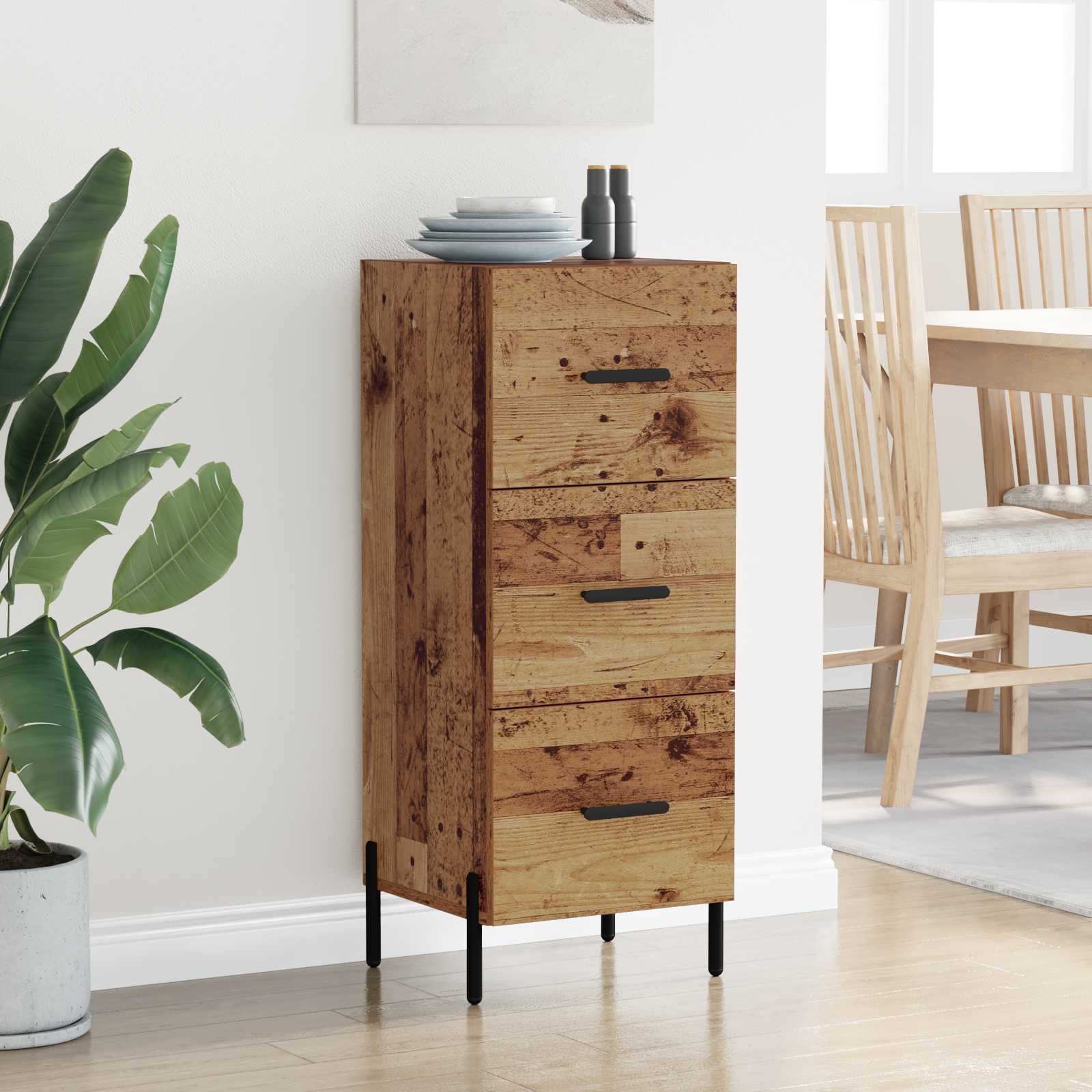 Kreveta Staro drvo 34 x 34.5 x 90 cm Konstruirano drvo
