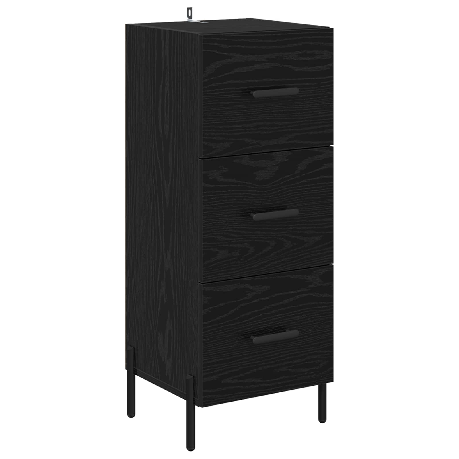 Kreveta Crni hrast 34 x 34.5 x 90 cm Konstruirano drvo