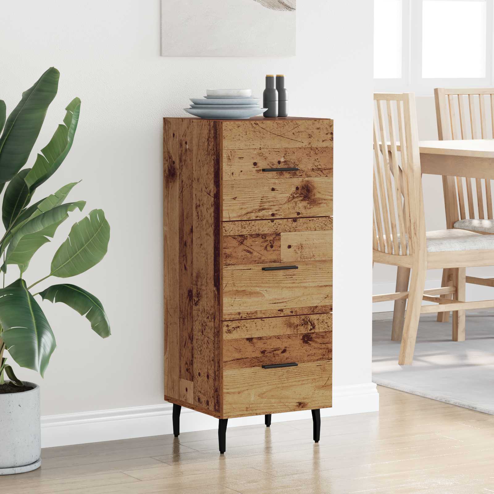 Kreveta Staro drvo 34 x 34.5 x 90 cm Konstruirano drvo