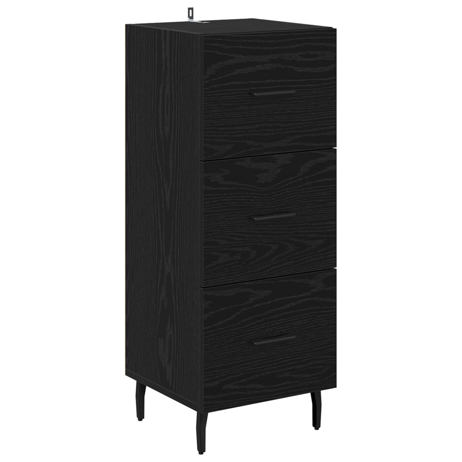 Kreveta Crni hrast 34 x 34.5 x 90 cm Konstruirano drvo