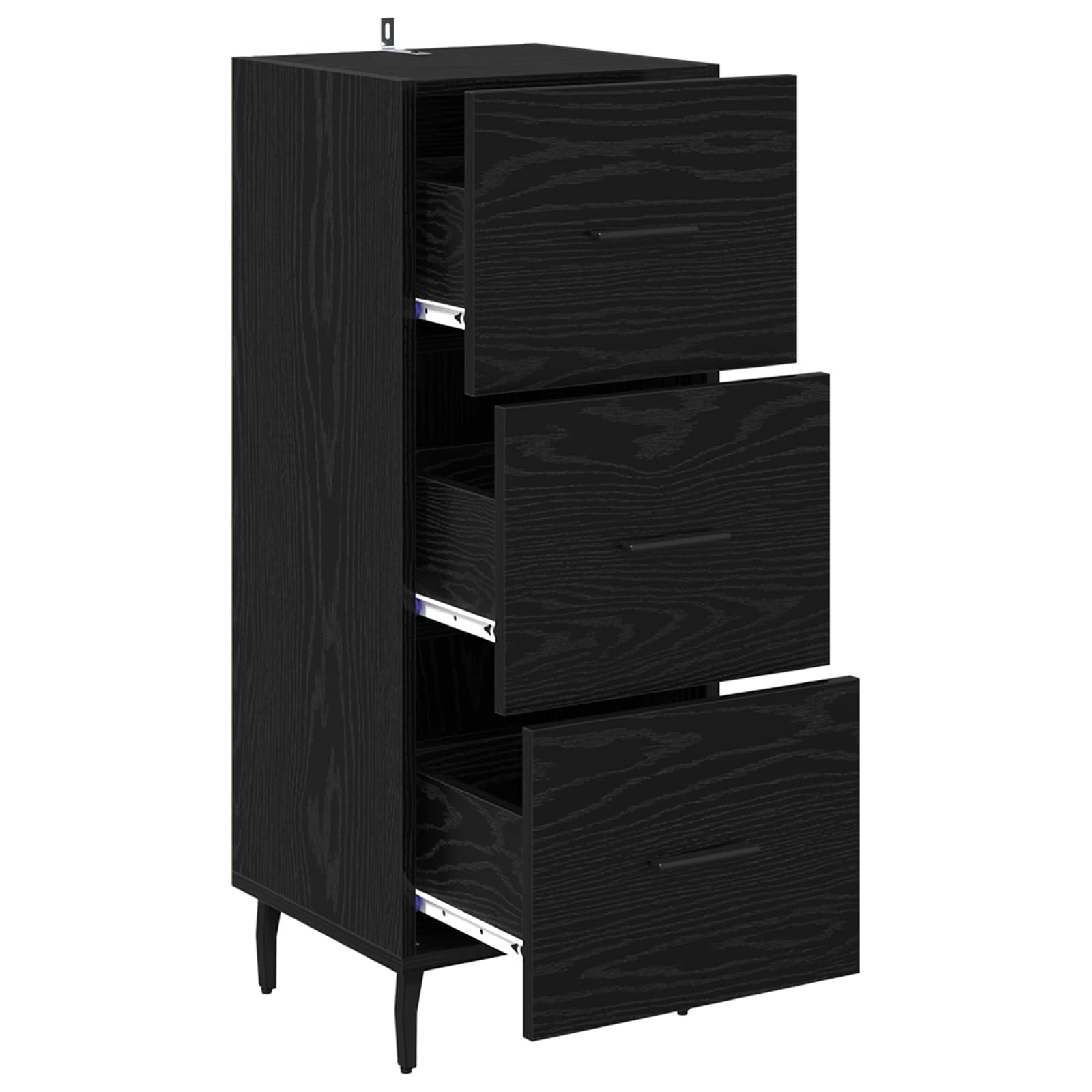 Kreveta Crni hrast 34 x 34.5 x 90 cm Konstruirano drvo