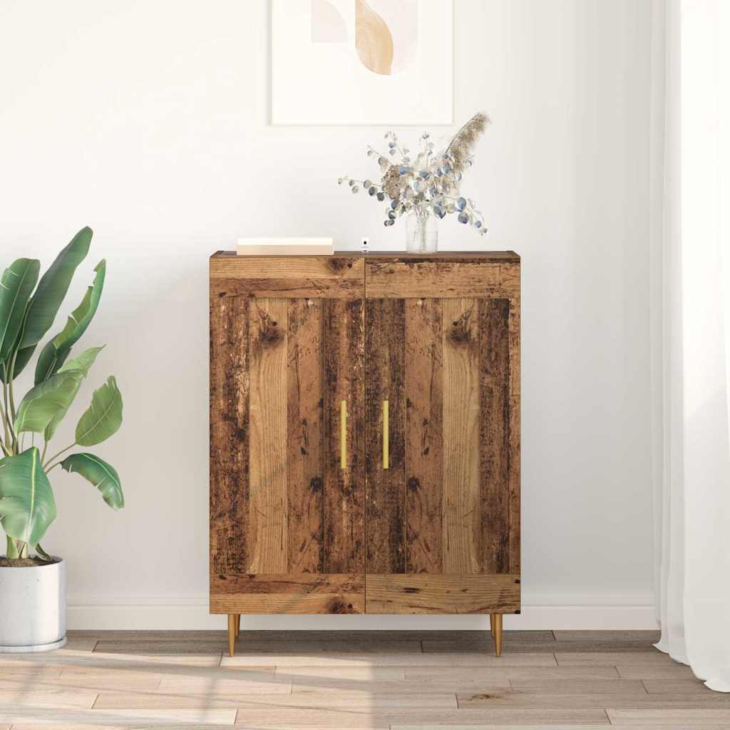 Kreveta Staro drvo 69,5 x 34 x 90 cm Obrađeno drvo i čelik
