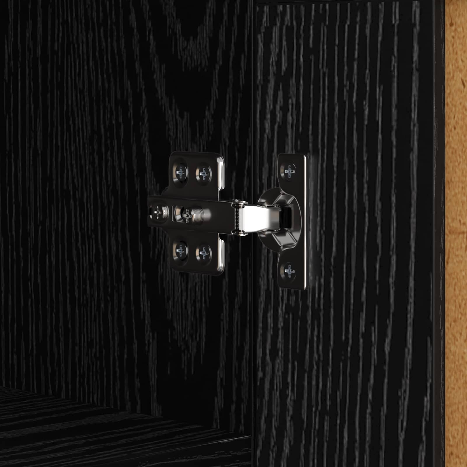 Kreveta Crni hrast 69,5 x 34 x 90 cm Obrađeno drvo i čelik