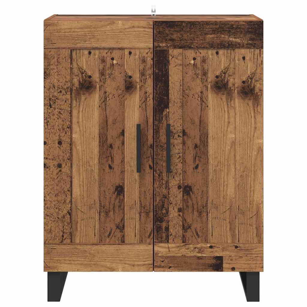 Kreveta Staro drvo 69,5 x 34 x 90 cm Obrađeno drvo i čelik