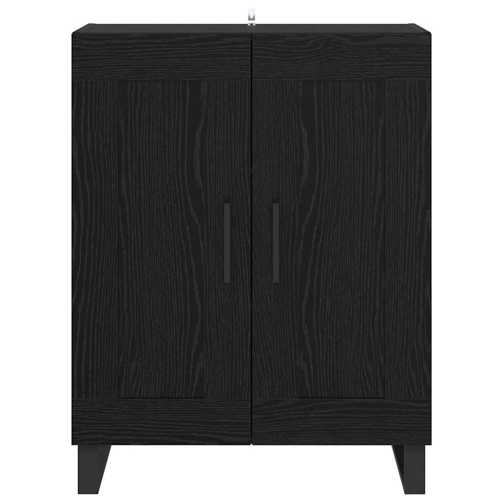 Kreveta Crni hrast 69,5 x 34 x 90 cm Obrađeno drvo i čelik
