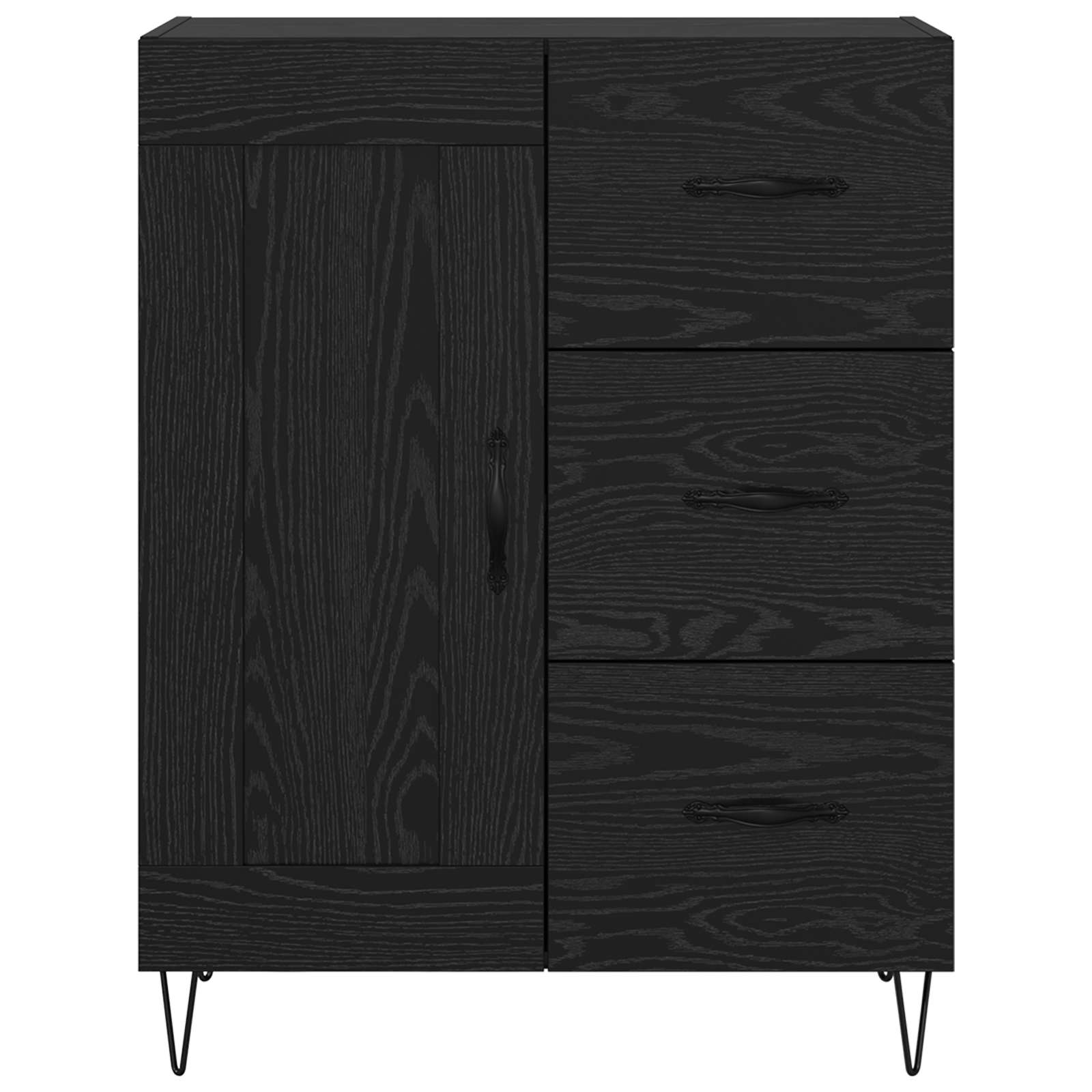 Kreveta Crni Hrast 69,5 x 34 x 90 cm Konstrukcijsko drvo
