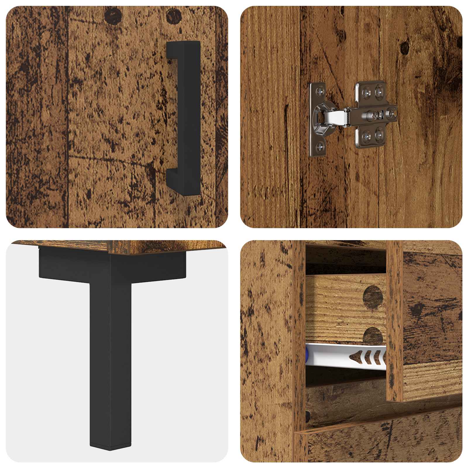 Kreveta Staro drvo 69.5 x 34 x 90 cm Konstruirano drvo